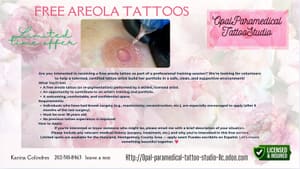 Areola Tattoo result by Opal Paramedical Tattoo Studio LLC in Gaithersburg, MD