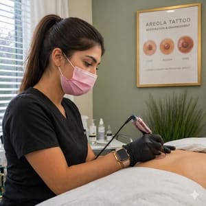 Areola Tattoo result by Simple Beauty Glam in Apollo Beach, FL