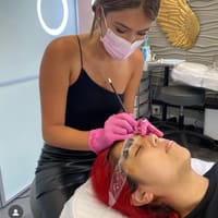 Brow ink tech - permanent makeup work