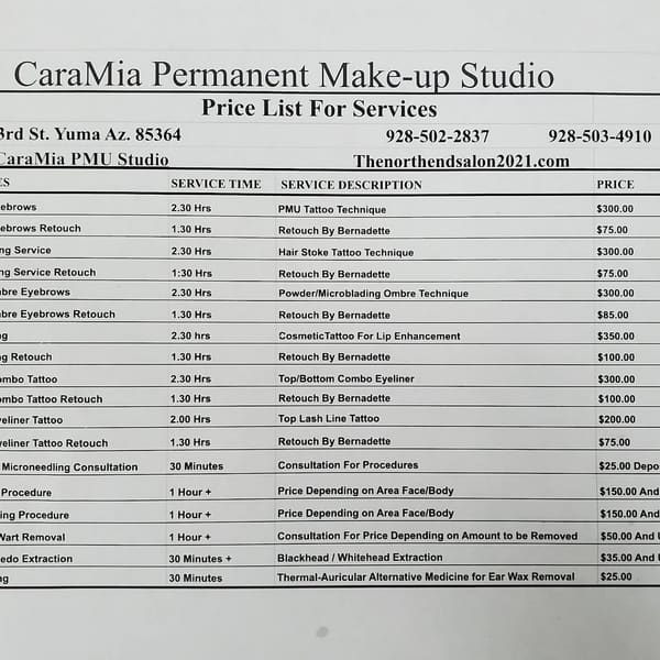 CaraMia Permanent Make-up Studio - permanent makeup in Yuma, AZ
