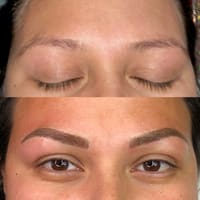 Delicious Facial Massage Brows - permanent makeup work