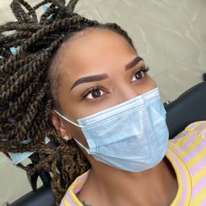 Eyebrow Tattoo result by 23 Petals Skin + Spa - Nano Brows, Microblading, Ombrè Brows & Lip Blush Studio in Houston, TX