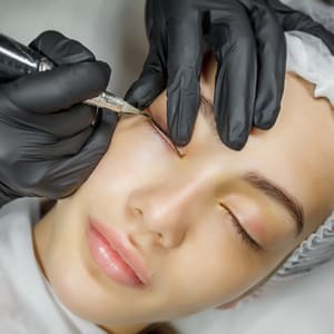 Eyebrow Tattoo result by 23 Petals Skin + Spa - Nano Brows, Microblading, Ombrè Brows & Lip Blush Studio in Houston, TX