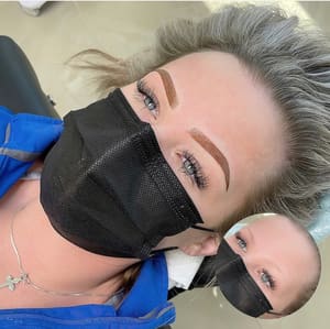 Eyebrow Tattoo result by 23 Petals Skin + Spa - Nano Brows, Microblading, Ombrè Brows & Lip Blush Studio in Houston, TX