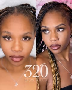 Eyebrow Tattoo result by 320 Brow Studio in Benbrook, TX