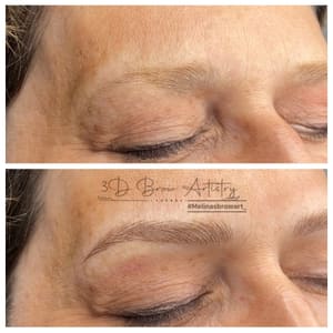 Eyebrow Tattoo result by 3D Brow Artistry Inc. in Brighton, MI