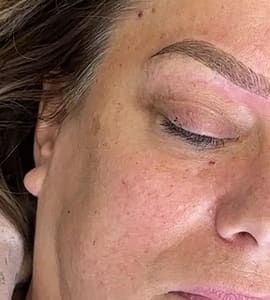 Eyebrow Tattoo result by 3D Brows Barbers & Beyond By Eta'JJ in Crestwood, IL