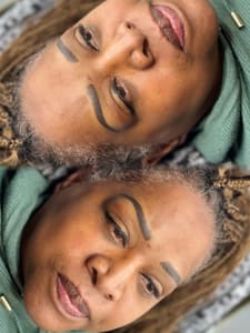 Eyebrow Tattoo result by 3D Brows Microblading Studio in Fairfax, VA