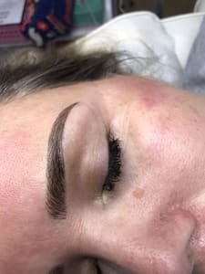 Eyebrow Tattoo result by 3D Eyebrow Microblading by Tiffany $195 (reg $280) Microblading Mon-Thurs in Santa Ana, CA