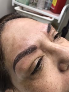 Eyebrow Tattoo result by 3D Eyebrow Microblading by Tiffany $195 (reg $280) Microblading Mon-Thurs in Santa Ana, CA
