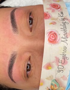 Eyebrow Tattoo result by 3D Eyebrows by Kim Aesthetic Beauty in Anaheim, CA