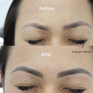 Eyebrow Tattoo result by 3D Eyebrows by Kim Aesthetic Beauty in Anaheim, CA