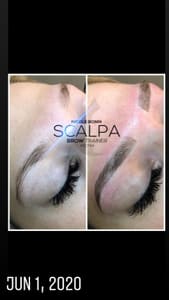 Eyebrow Tattoo result by 3D Feather Brows by Nicole in Rochester, NY