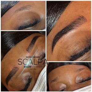 Eyebrow Tattoo result by 3D Feather Brows by Nicole in Rochester, NY