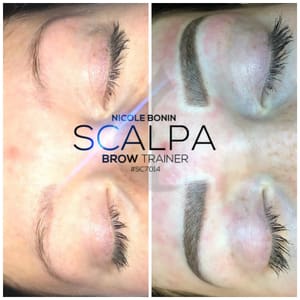 Eyebrow Tattoo result by 3D Feather Brows by Nicole in Rochester, NY