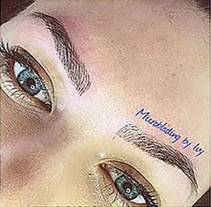 Eyebrow Tattoo result by 3D Ivybrows Microblading in Westminster, CA