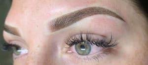 Eyebrow Tattoo result by 3D Volume Lash & Brow Studio in Killeen, TX