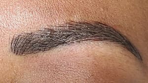 Eyebrow Tattoo result by 3D Volume Lash & Brow Studio in Killeen, TX
