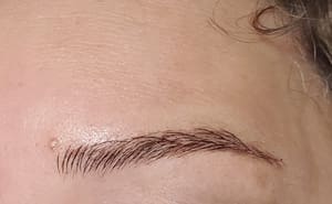 Eyebrow Tattoo result by 3D Volume Lash & Brow Studio in Killeen, TX