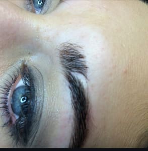 Eyebrow Tattoo result by 3D Volume Lash & Brow Studio in Killeen, TX