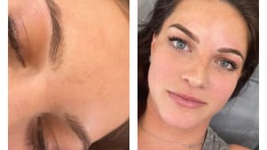 Eyebrow Tattoo result by 406 Aesthetics INK in Helena, MT