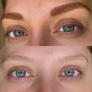 Eyebrow Tattoo result by 417 Cosmetics in Springfield, MO