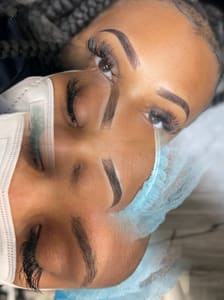 Eyebrow Tattoo result by 716 artistry llc in Atlanta, GA