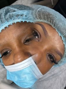Eyebrow Tattoo result by 716 artistry llc in Atlanta, GA