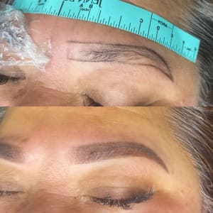Eyebrow Tattoo result by 7th Lash & Brow in Star, ID