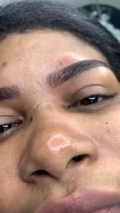 Eyebrow Tattoo result by A & A Beauty Studio and Academy in Jacksonville, FL