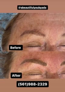 Eyebrow Tattoo result by A Beautiful You by Ada in Delray Beach, FL