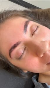 Eyebrow Tattoo result by A&D Beauty Studio in Sugar Land, TX