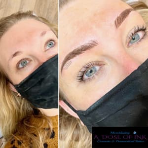 Eyebrow Tattoo result by A Dose Of Ink in San Mateo, CA