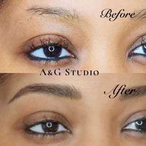 Eyebrow Tattoo result by A&G Studio in Van Nuys, CA