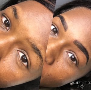 Eyebrow Tattoo result by A.S. Aesthetics & Art Studio in Valdosta, GA