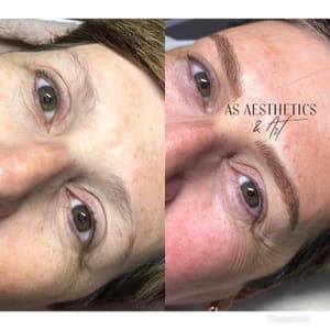 Eyebrow Tattoo result by A.S. Aesthetics & Art Studio in Valdosta, GA