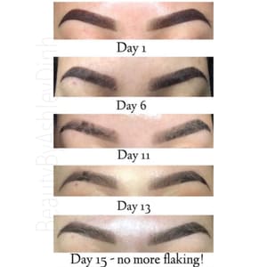 Eyebrow Tattoo result by A.VisionaryBeauty by Ashley Dinh in Wichita, KS