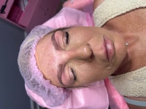 Eyebrow Tattoo result by A3sthetically Pleasing MedSpa & Lounge in Grand Rapids, MI