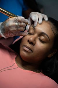 Eyebrow Tattoo result by A3sthetically Pleasing MedSpa & Lounge in Grand Rapids, MI