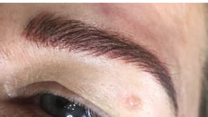 Eyebrow Tattoo result by Aahsome Salon and Permanent Makeup in Rancho Cucamonga, CA