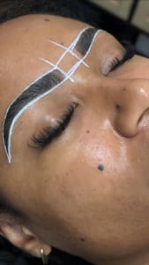Eyebrow Tattoo result by Aaron Esthetics - Brow Lamination & Training Studio in Pembroke Pines, FL