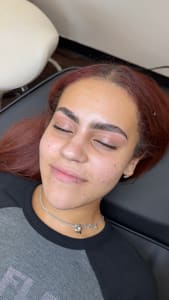 Eyebrow Tattoo result by Aaron Esthetics - Brow Lamination & Training Studio in Pembroke Pines, FL