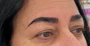 Eyebrow Tattoo result by Aaron Esthetics - Brow Lamination & Training Studio in Pembroke Pines, FL