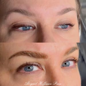 Eyebrow Tattoo result by Abigail Hoffman Permanent Makeup in Highland, IL