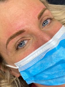 Eyebrow Tattoo result by About Face Permanent Cosmetics in Brielle, NJ