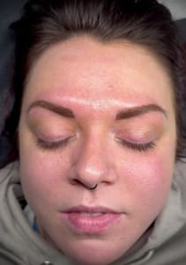 Eyebrow Tattoo result by Above & Below Esthetics & Tattoo in Longview, WA