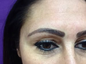 Eyebrow Tattoo result by Absolutely Beautiful Permanent Makeup and Microblading by Cathy in Riverside, CA
