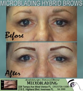 Eyebrow Tattoo result by Absolutely You Permanent Makeup in Venice, FL