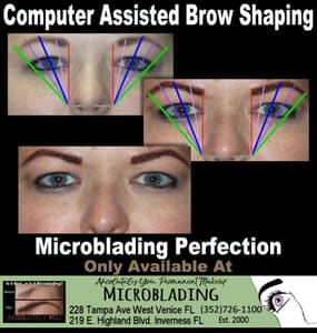 Eyebrow Tattoo result by Absolutely You Permanent Makeup in Venice, FL