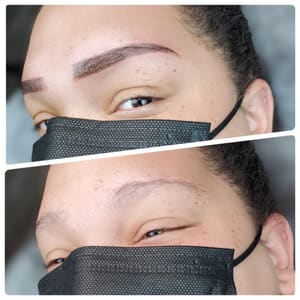 Eyebrow Tattoo result by Accentuate Cosmetic Ink llc in Woodbury, MN